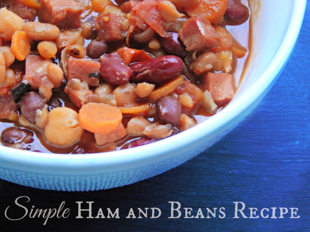 simple ham and beans recipe / Melissa Kaylene