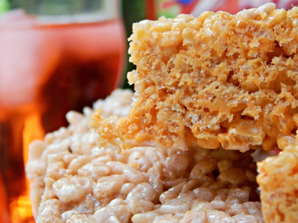 Orange Cream Rice Cereal Bar Treats #KoolOff #Cbias #shop 