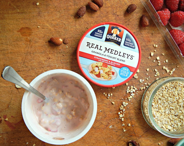 Raspberry Nut Buckwheat Muffin Recipe #QuakerRealMedleys #Cbias #ad 