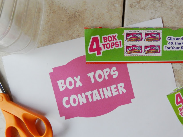 How to create a Box Tops Holder for the New School Year #Boxtops4school #ad 