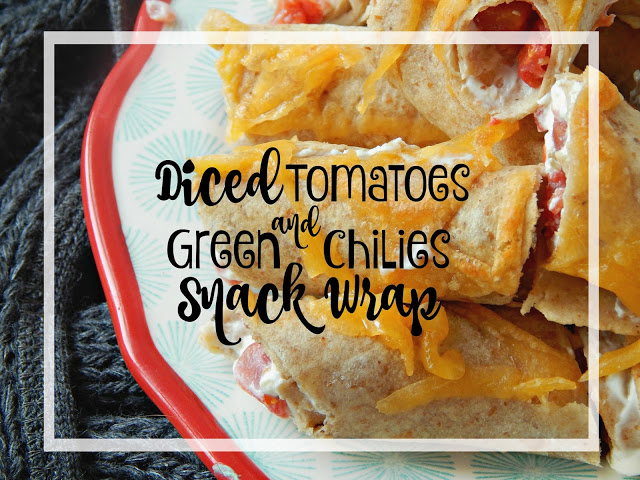 Diced Tomatoes & Green Chilies Snack Wraps #HomemadeDelicious AD