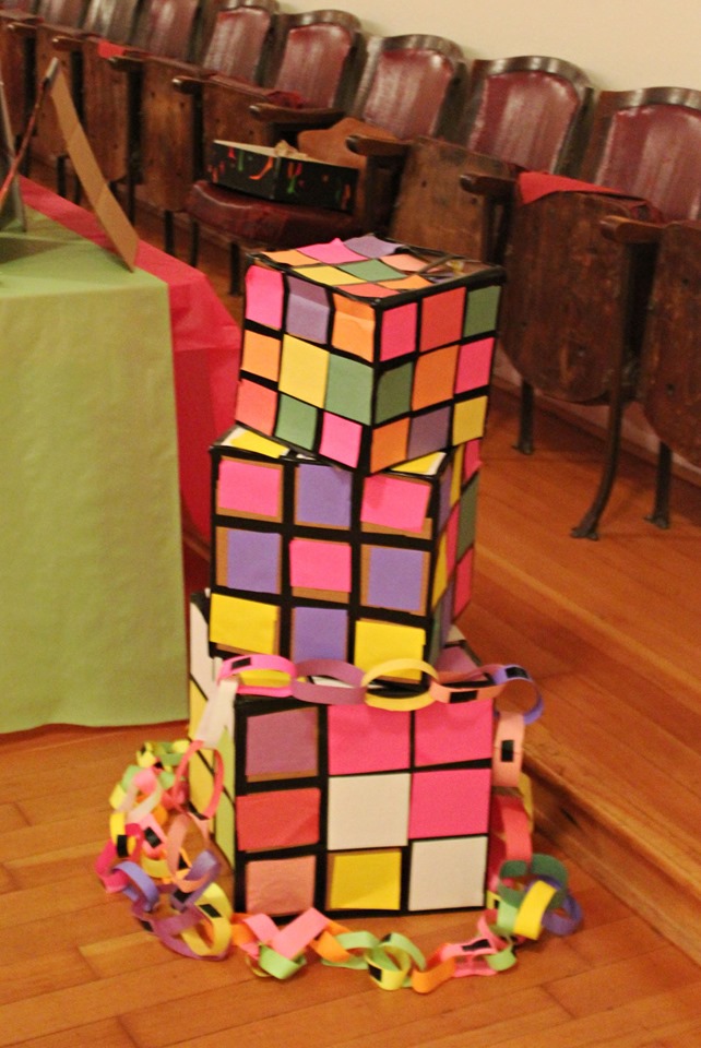 DIY Rubik Cubes for a 1980's Party