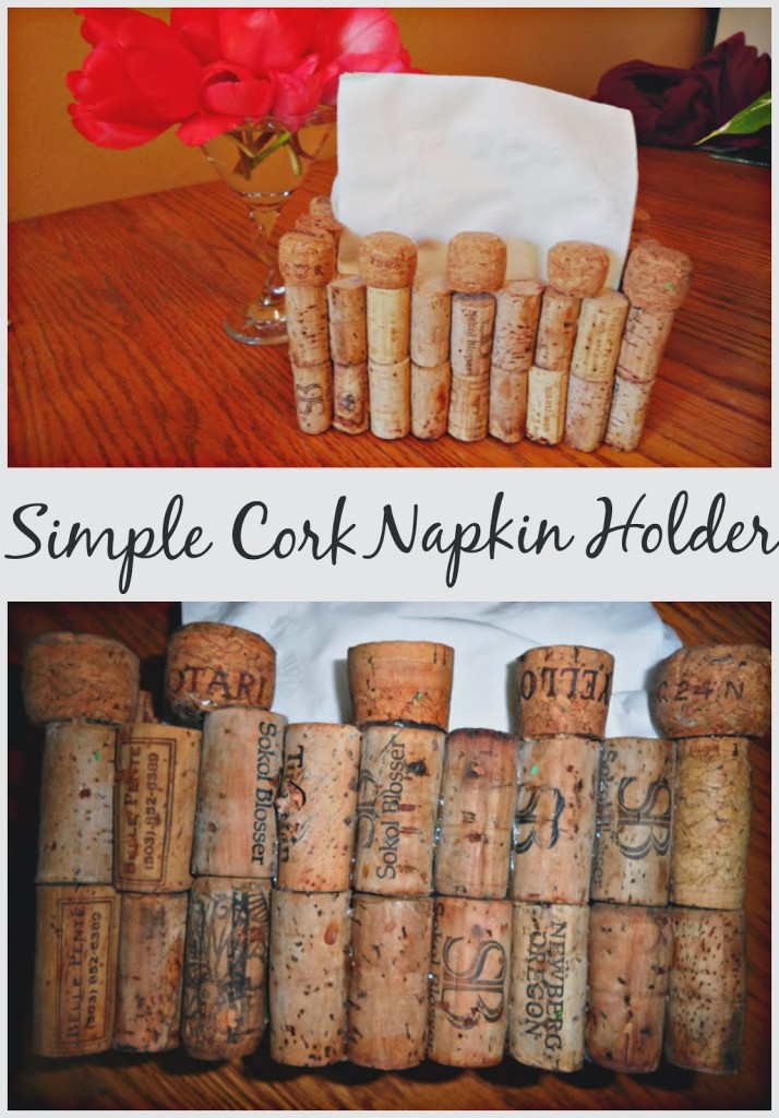 simple cork napkin holder
