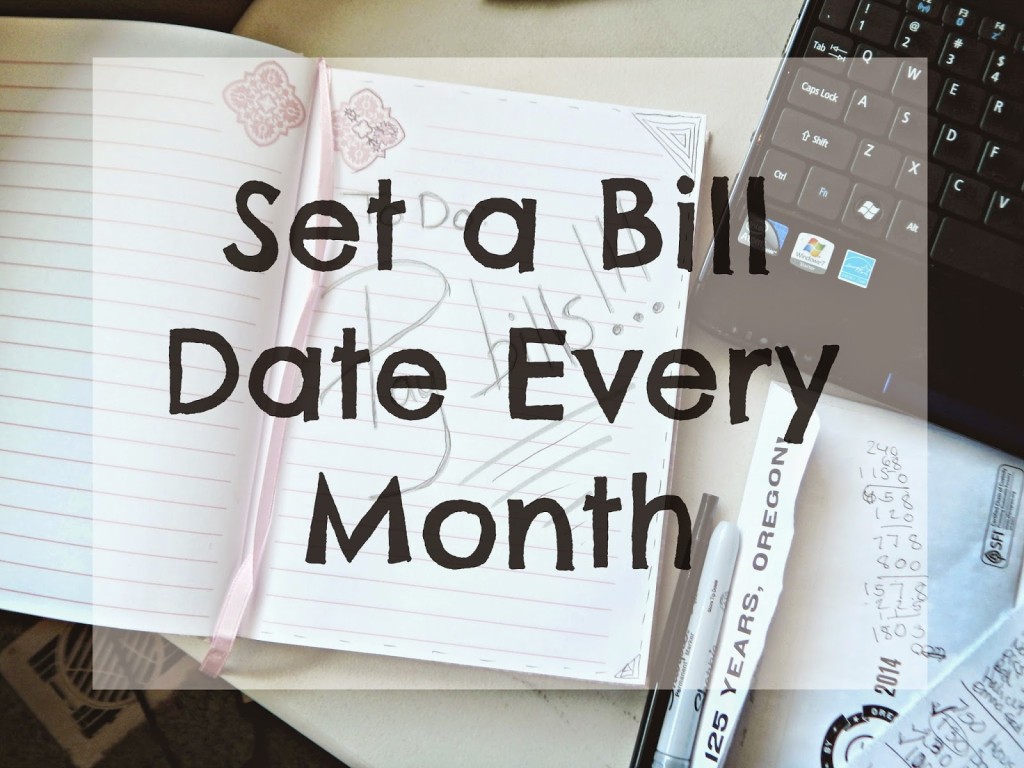 Set a Bill Date Every Month #FinancialPeace #clevergirls #ad 