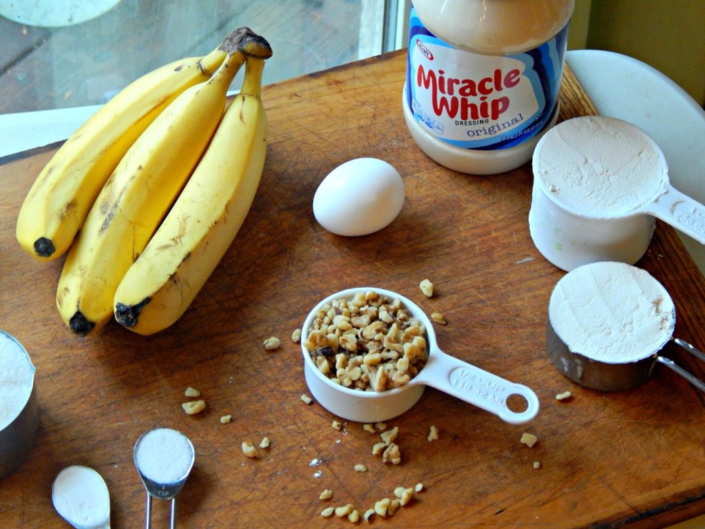 Easy Banana Bread recipe made with MIRACLE WHIP #tastethemiracle #ad #cbias