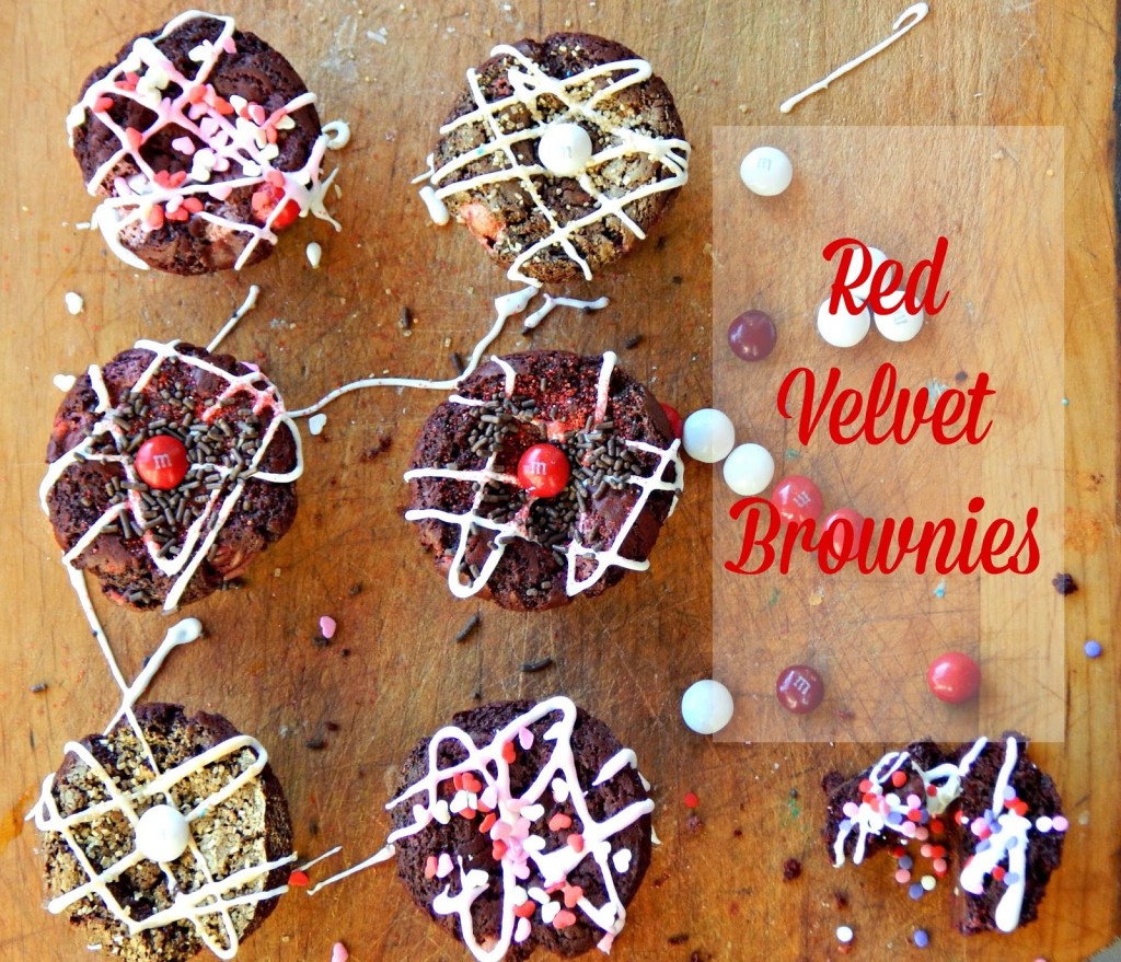 How to make red velvet brownie cupcakes for Valentine's Day! #redvelvetlove #ad