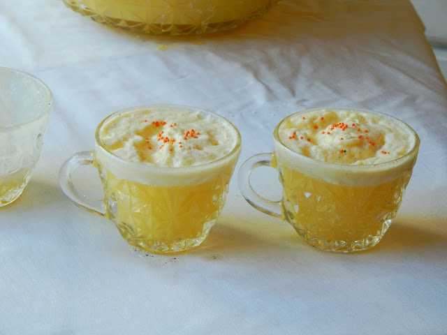 Recipe for an easy Orange Creamsicle Punch #AHugeSale #ad 