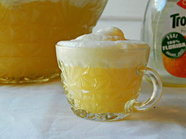 Recipe for an easy Orange Creamsicle Punch #AHugeSale #ad 