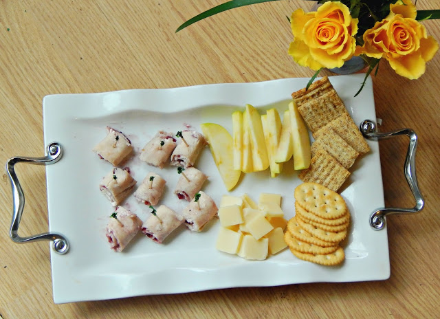 cranberry cream cheese turkey roll ups