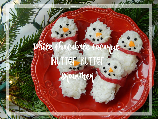 White Chocolate Nutter Butter Snowmen #NuttyForTheHolidays AD