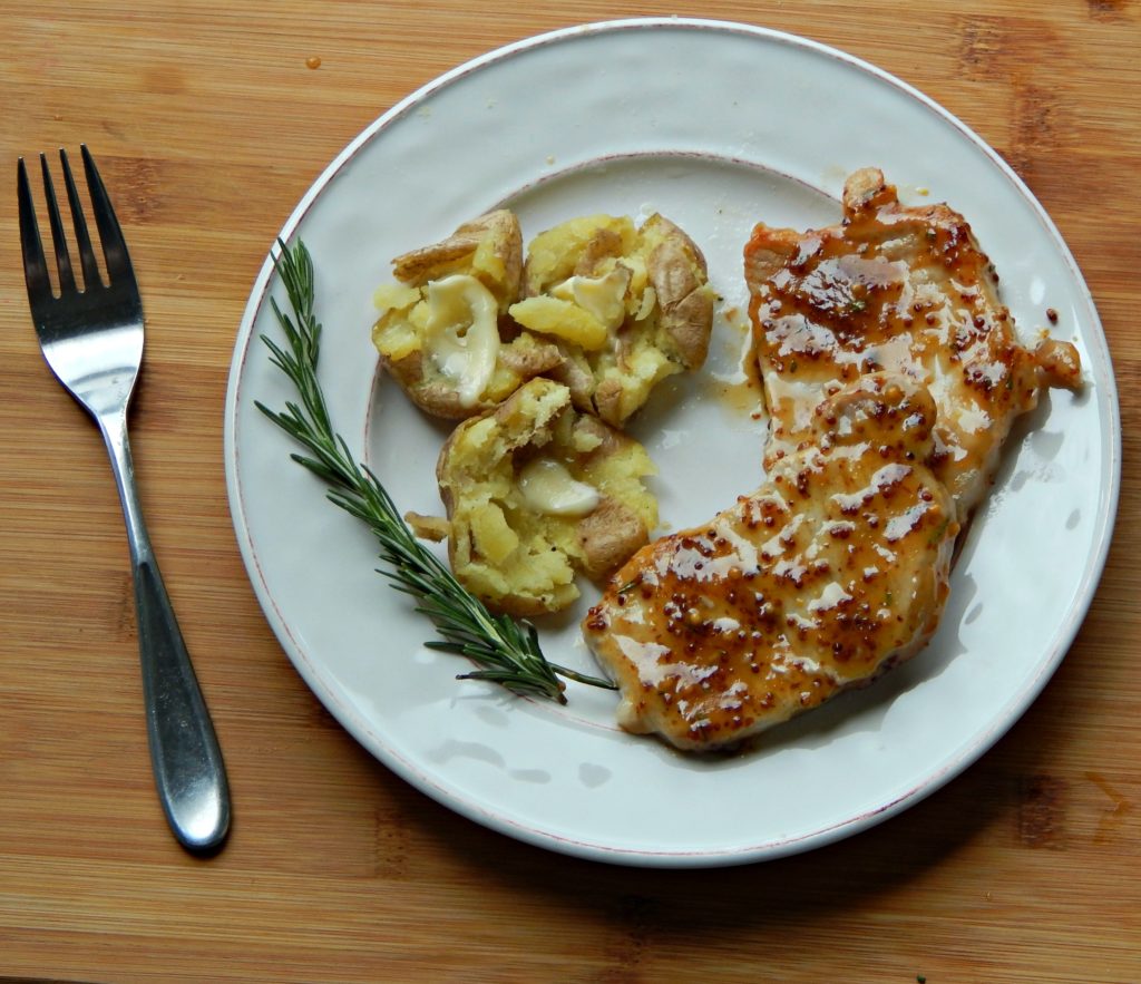 rosemary mustard pork chops