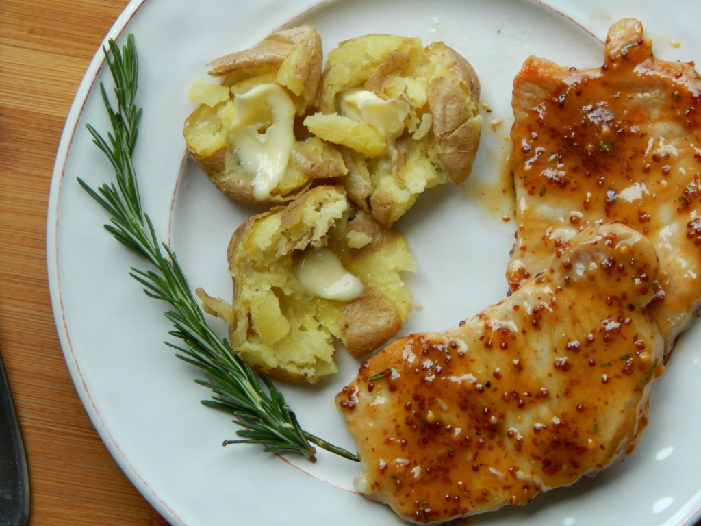 rosemary mustard pork chops