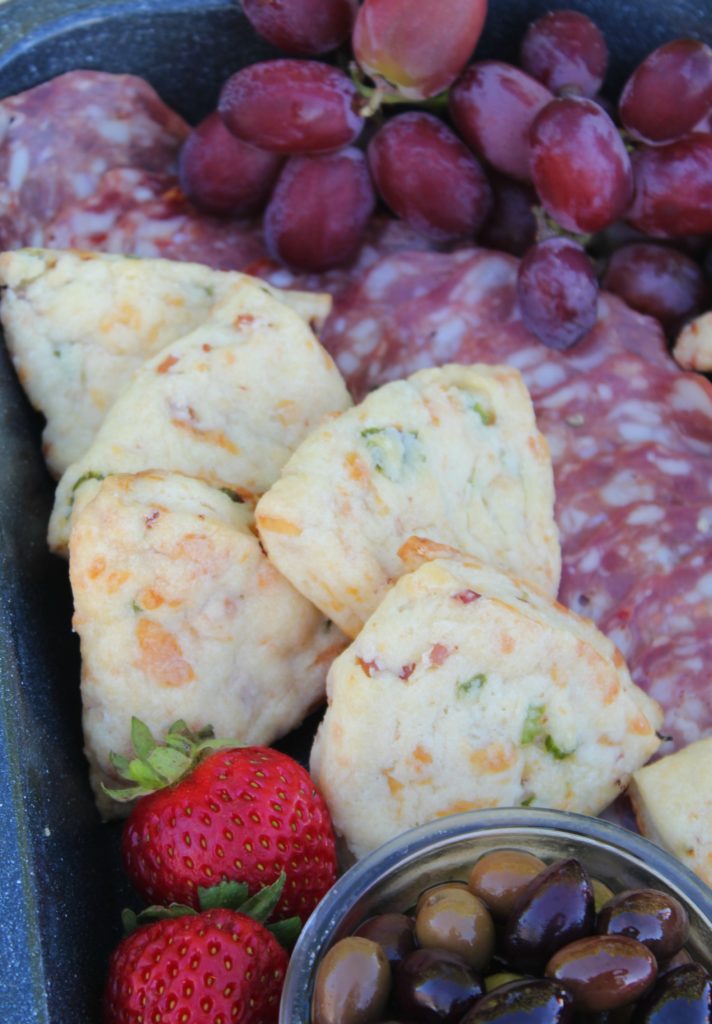 cheesy green onion scones