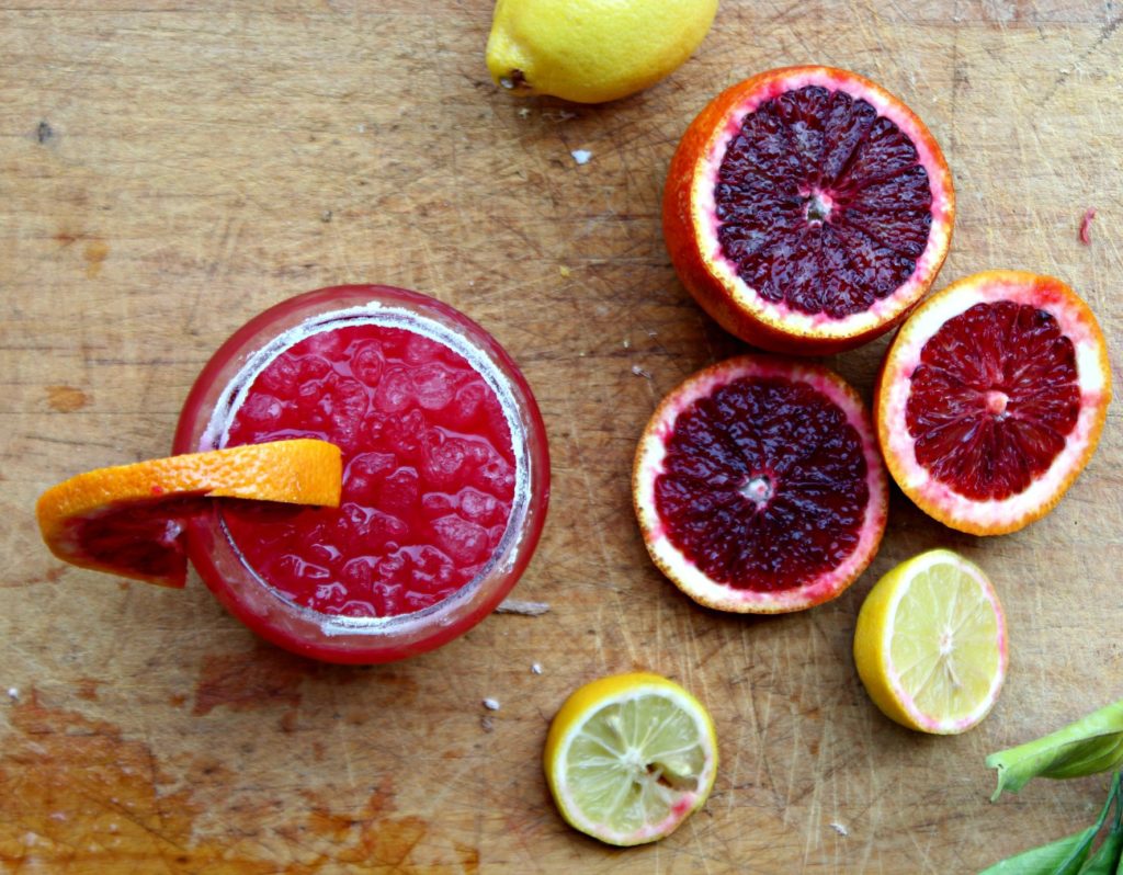 blood orange lemon drop